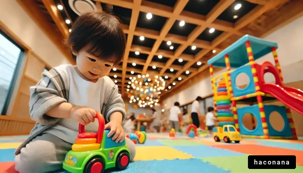 子供が遊ぶ室内