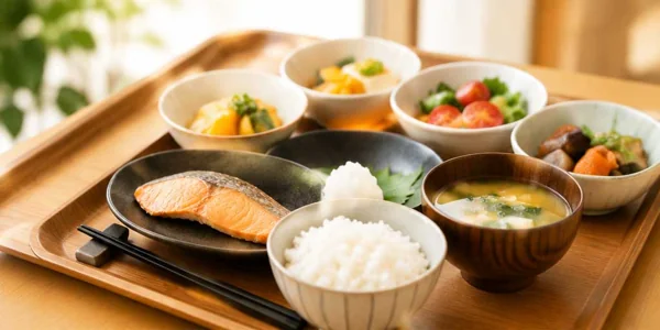 和食の定食セット・一汁三菜