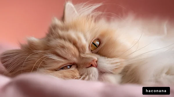 ふわふわの猫のアップ
