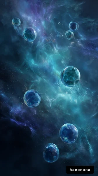 宇宙の神秘的な泡 宇宙の神秘的な泡
