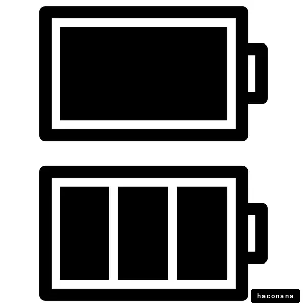 バッテリーのアイコン