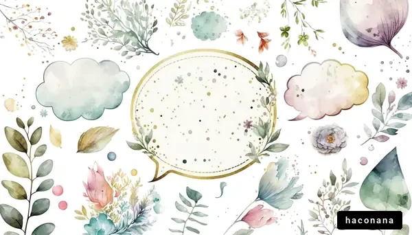 かわいい水彩の装飾イラストセット かわいい水彩の装飾イラストセット