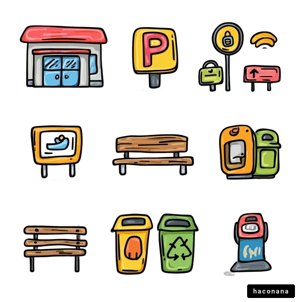 公共施設のイラスト集