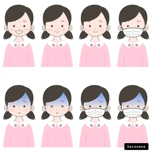 色々な表情の女の子のイラスト集 色々な表情の女の子のイラスト集