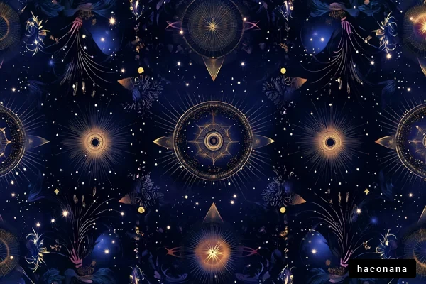 宇宙をテーマにした模様 宇宙をテーマにした模様