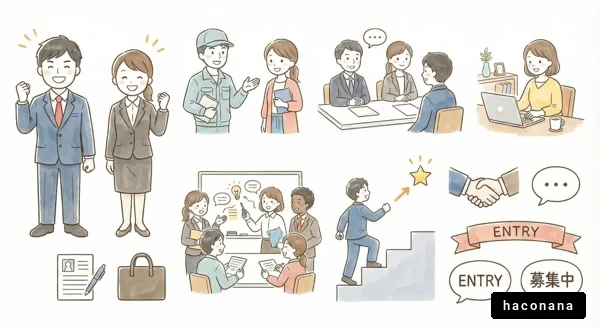 就職活動のイメージイラスト