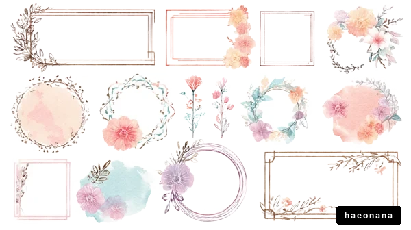 花のフレームコレクション 花のフレームコレクション
