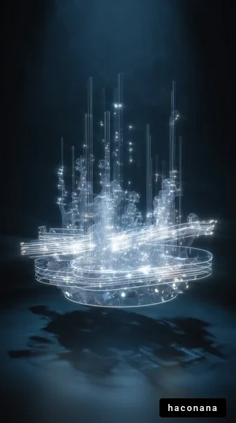幻想的な光の構造物 幻想的な光の構造物
