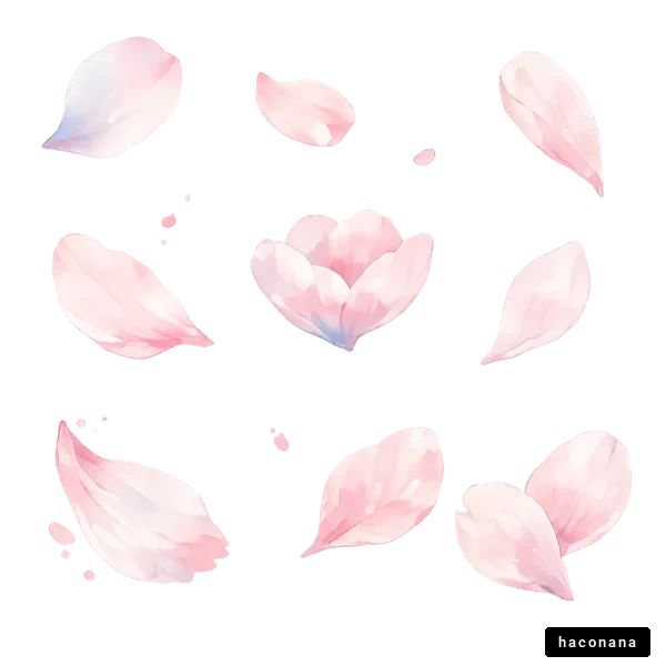 桜の花びら舞う背景