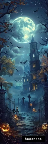 ハロウィンの夜の風景 ハロウィンの夜の風景
