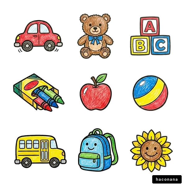 子供向けカラフルイラスト