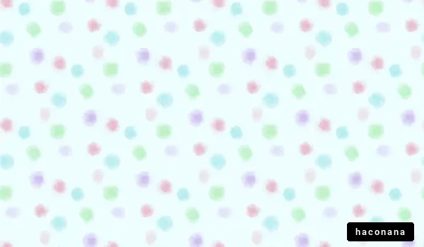 カラフルな水玉模様