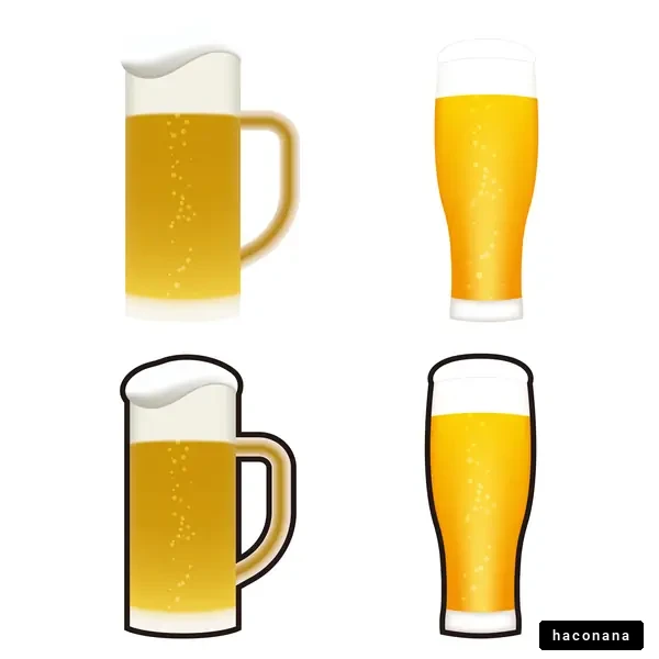 ビールのイラストセット