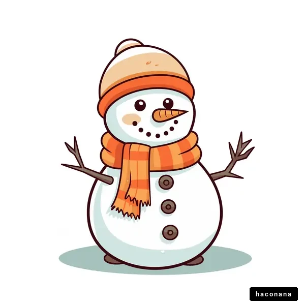 かわいい雪だるまのイラスト かわいい雪だるまのイラスト