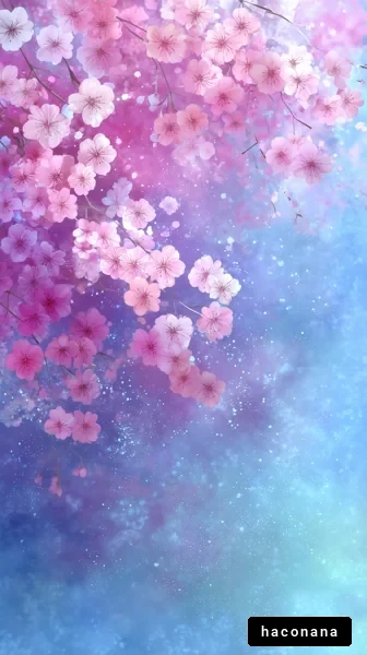 美しい桜の花と宇宙 美しい桜の花と宇宙
