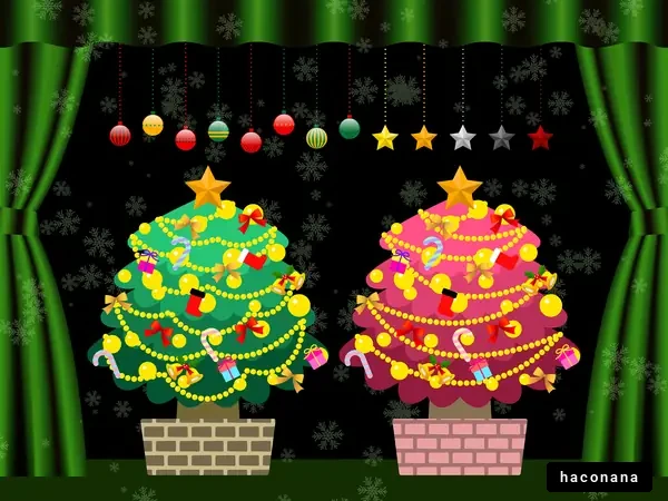 クリスマスツリーのイラスト