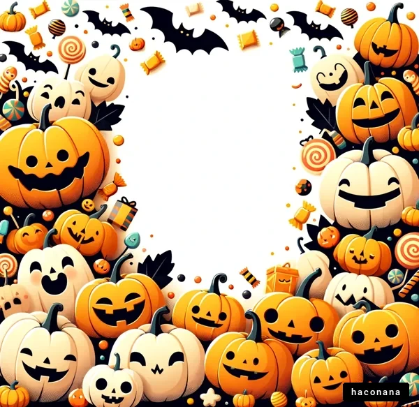 ハロウィンのかぼちゃとお菓子 ハロウィンのかぼちゃとお菓子