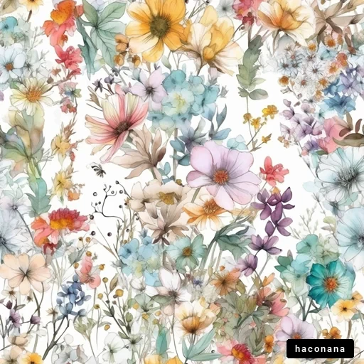色とりどりの花々 色とりどりの花々