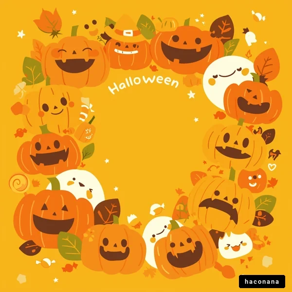 ハロウィンの楽しいカボチャ ハロウィンの楽しいカボチャ