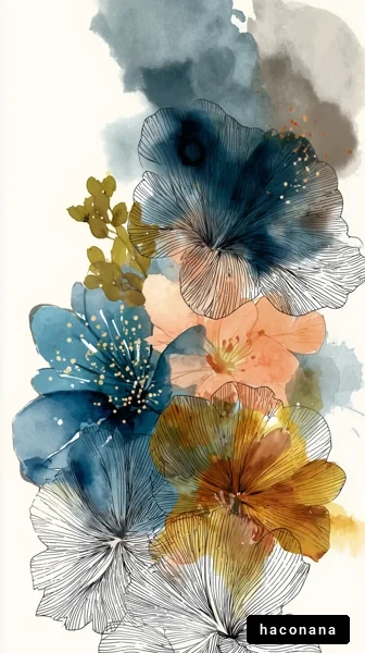 色とりどりの花のアート 色とりどりの花のアート