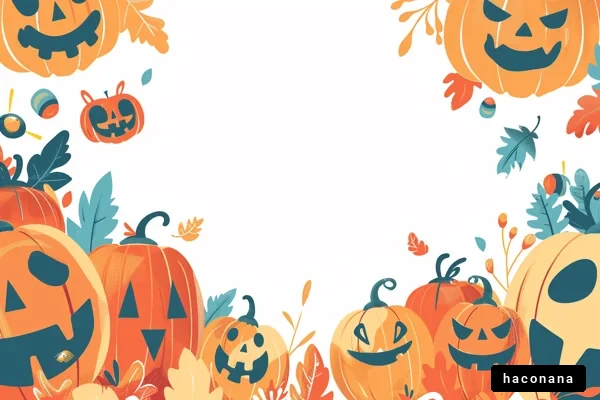 ハロウィンの楽しさ溢れるデザイン ハロウィンの楽しさ溢れるデザイン
