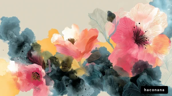 華やかな花のアート 華やかな花のアート