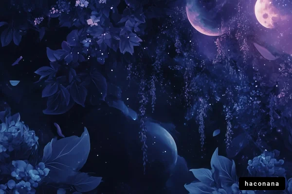 幻想的な夜空の風景 幻想的な夜空の風景