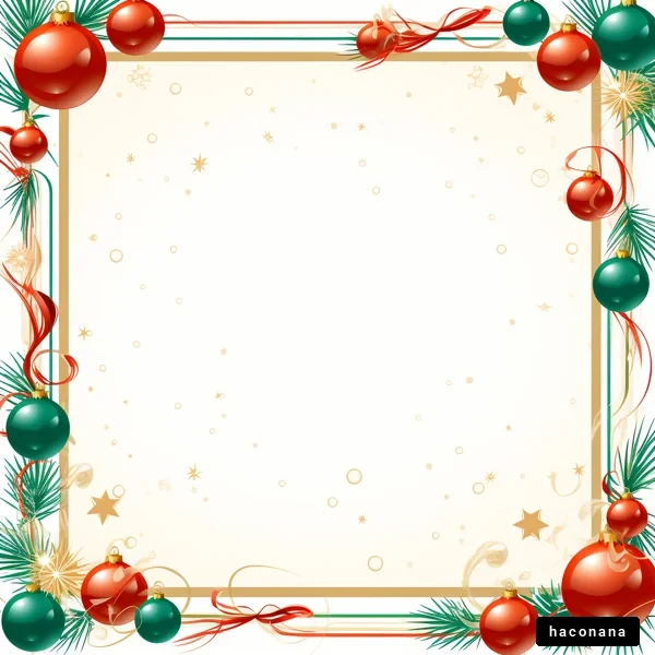 クリスマスのフレームデザイン クリスマスのフレームデザイン