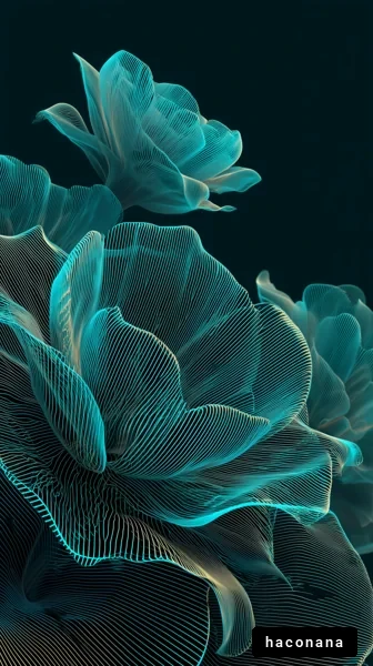 線画の花の美しさ 線画の花の美しさ