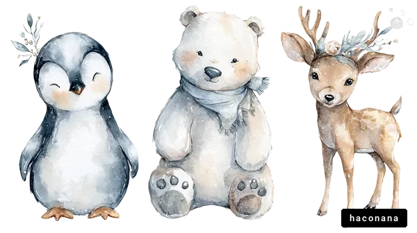 可愛い動物たちのイラスト 可愛い動物たちのイラスト
