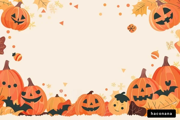 ハロウィンのカラフルな背景 ハロウィンのカラフルな背景