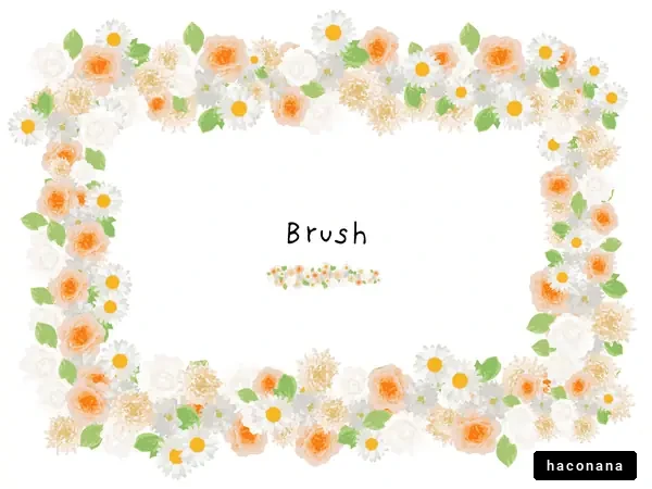 花のフレームイラスト 花のフレームイラスト