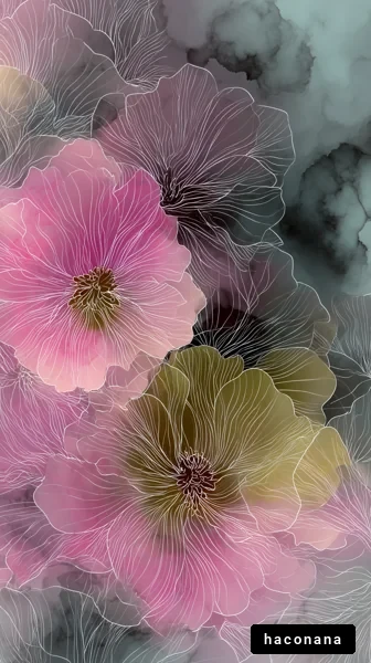 美しい抽象花柄 美しい抽象花柄