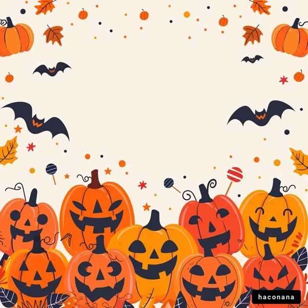 ハロウィンのカラフルな背景 ハロウィンのカラフルな背景