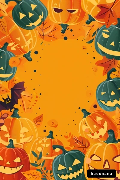ハロウィンのカラフルな背景 ハロウィンのカラフルな背景