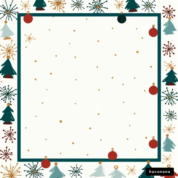 クリスマスの飾り枠 クリスマスの飾り枠