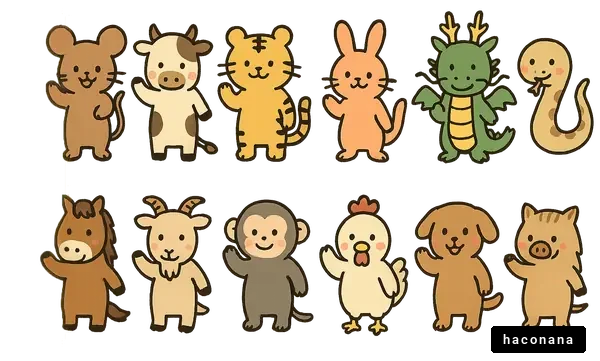 かわいい動物キャラクターたち かわいい動物キャラクターたち