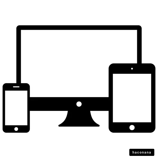 パソコン、スマホ、タブレットのシルエット パソコン、スマホ、タブレットのシルエット