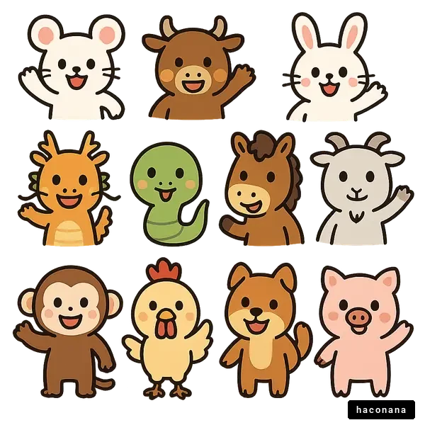 かわいい動物キャラクター集合 かわいい動物キャラクター集合