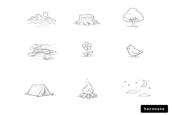 自然の風景イラスト集