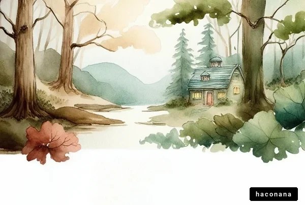 水彩の静かな風景 水彩の静かな風景