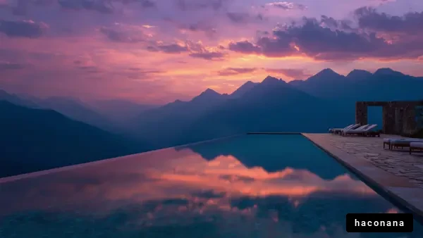 美しい夕焼けの風景