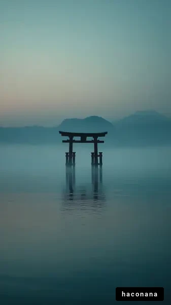 霧の中の鳥居
