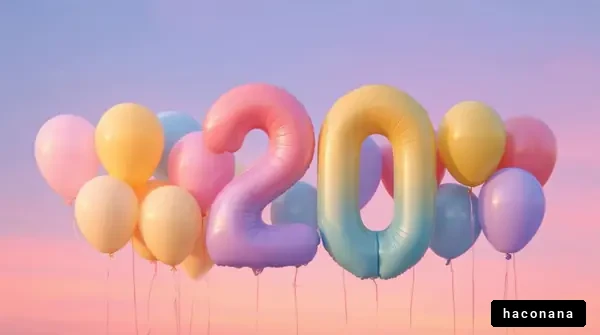 カラフルなバルーンの20