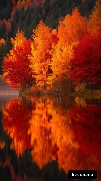 紅葉の美しい風景
