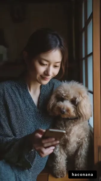 犬と過ごす穏やかな時間
