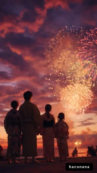 夜空に広がる花火