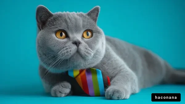 おしゃれな猫のポートレート