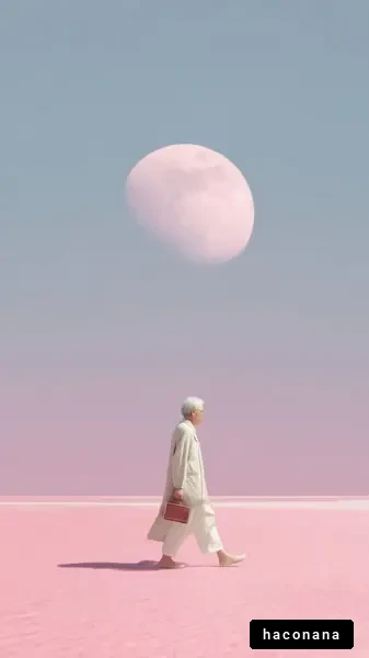 幻想的な月夜の風景