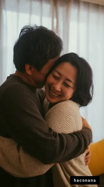 幸せな瞬間を感じる二人